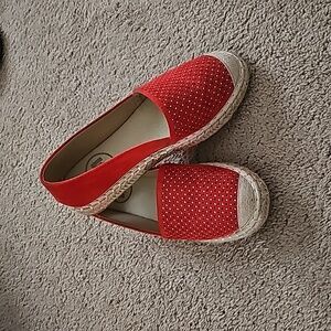 Red Flat Espadrilles